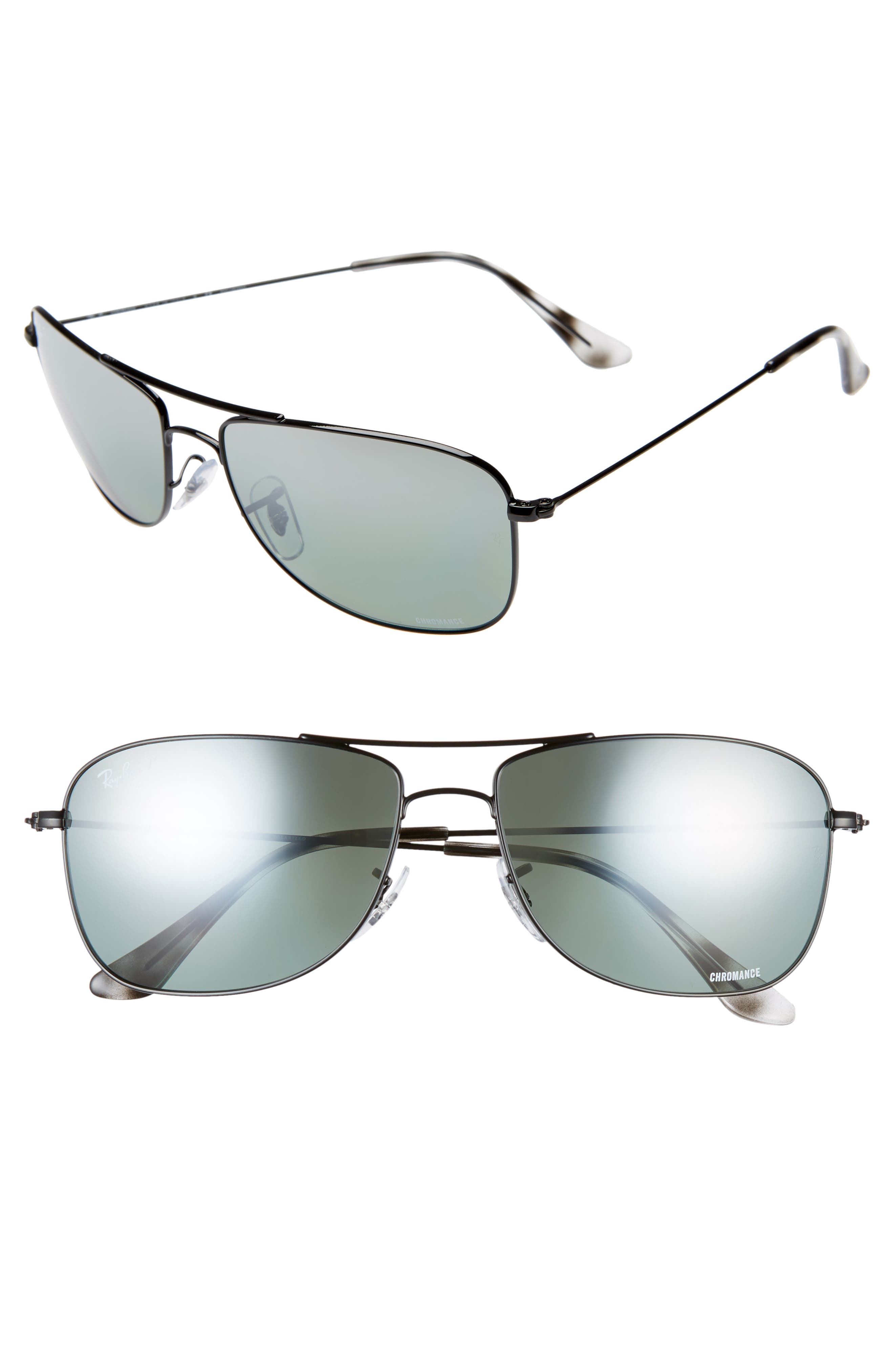 RayBan 59mm Chromance Aviator Sunglasses Nordstrom