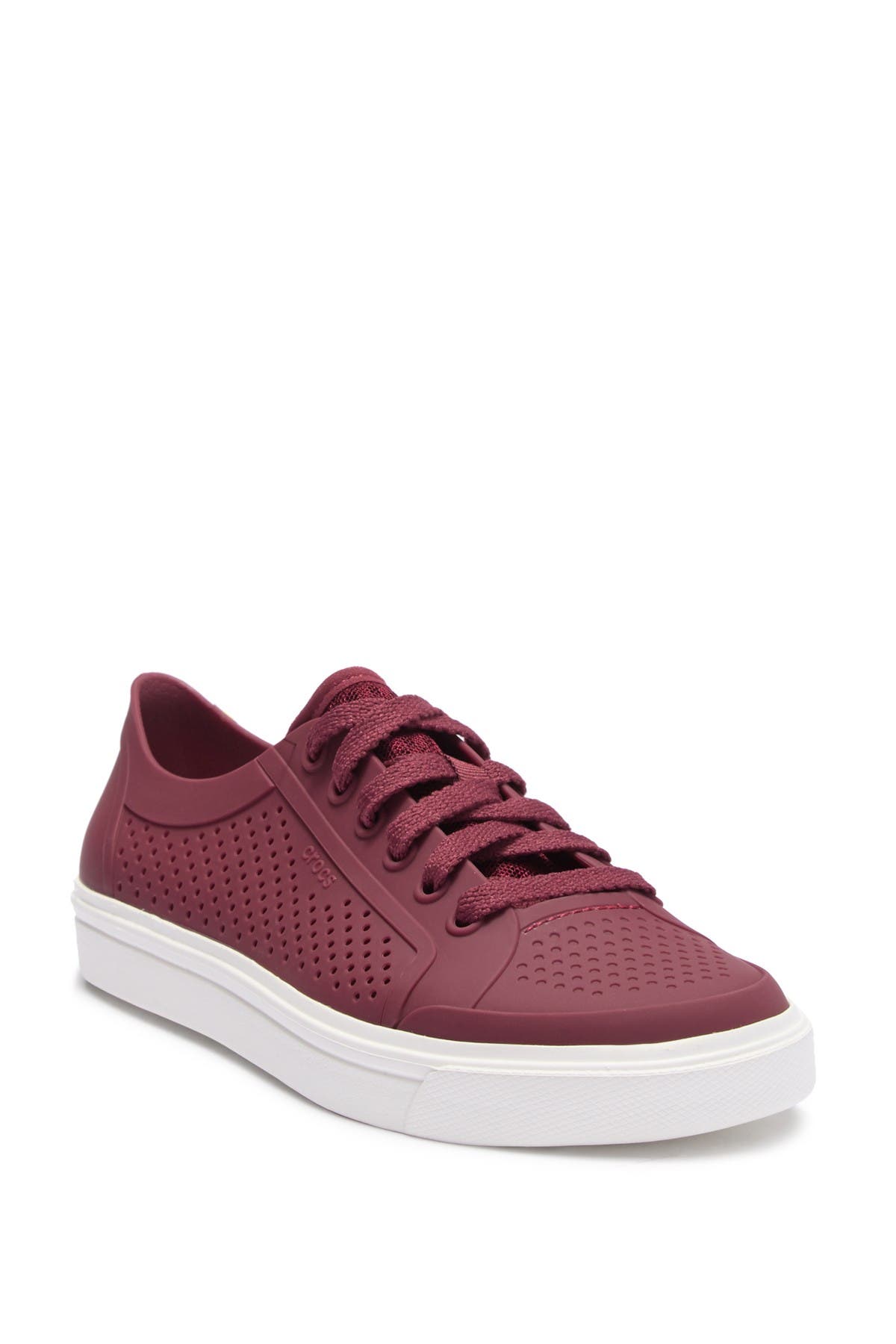 crocs lace up sneakers