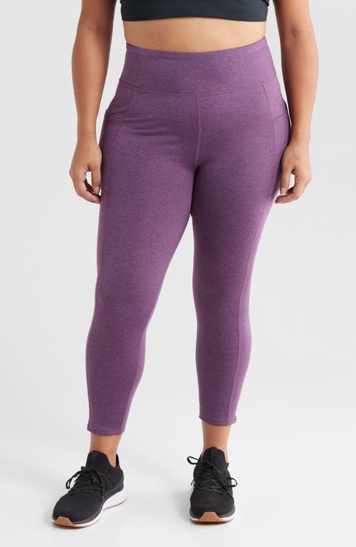 Threads 4 Thought Monica High Waist Pocket 7/8 Leggings (Plus)<br /> in Heather Currant 