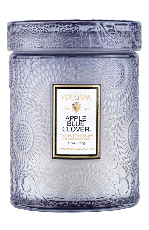 Voluspa Apple Blue Clover Small Embossed Jar Candle at Nordstrom