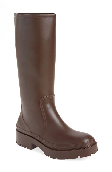 mid length brown boots