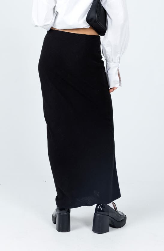 Shop Princess Polly Jodie Maxi Skirt In Black