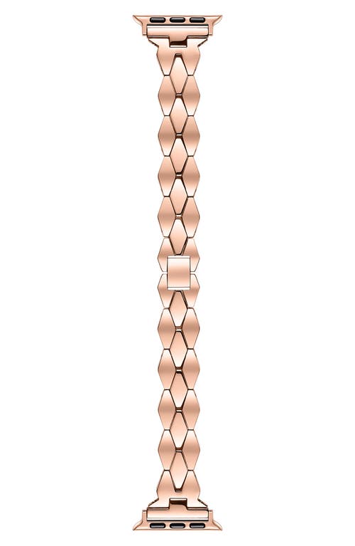 Ava Stainless Steel Apple Watch Watchband in Rose Gold