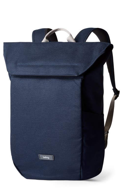 Melbourne Water Resistant Nylon Backpack in Navy