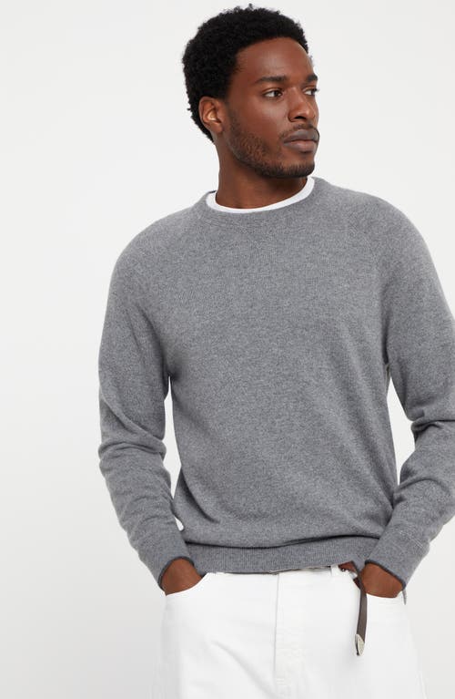 Shop Brunello Cucinelli Sweatshirt-style Sweater In Dark Grey