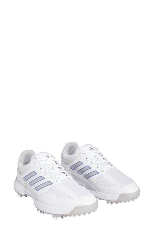 adidas Golf Tech Response 3.0 Golf Shoe in White/Silver/Blue