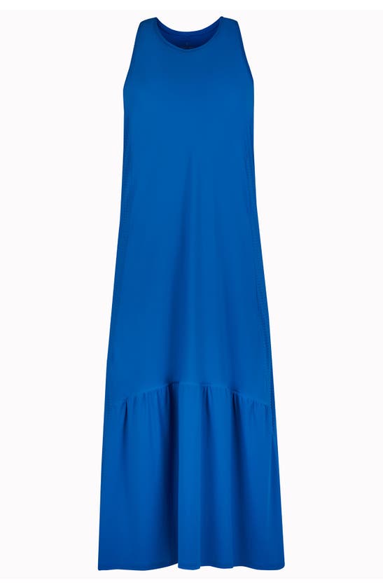 Sweaty Betty Ace Racerback Midi Dress In Oxford Blue