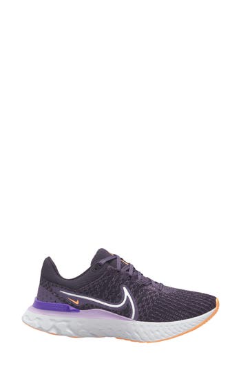 Nike React Infinity Flyknit Running Shoe In Purple/white/purple