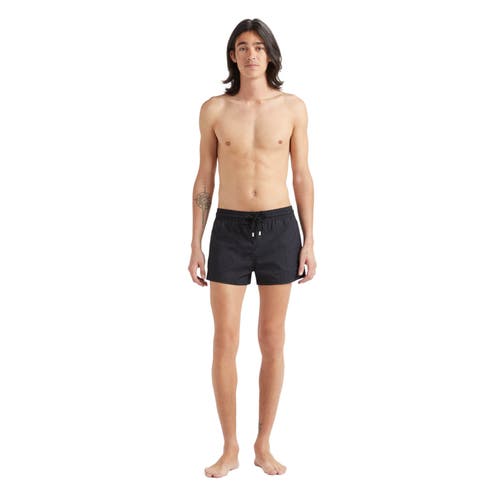 Vilebrequin Mens Noir Moorea Drawstring-waist Recycled-polyamide Swim Shorts In Noir