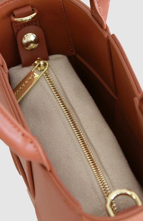 Shop Belle & Bloom Little Love Woven Crossbody Bag In Camel