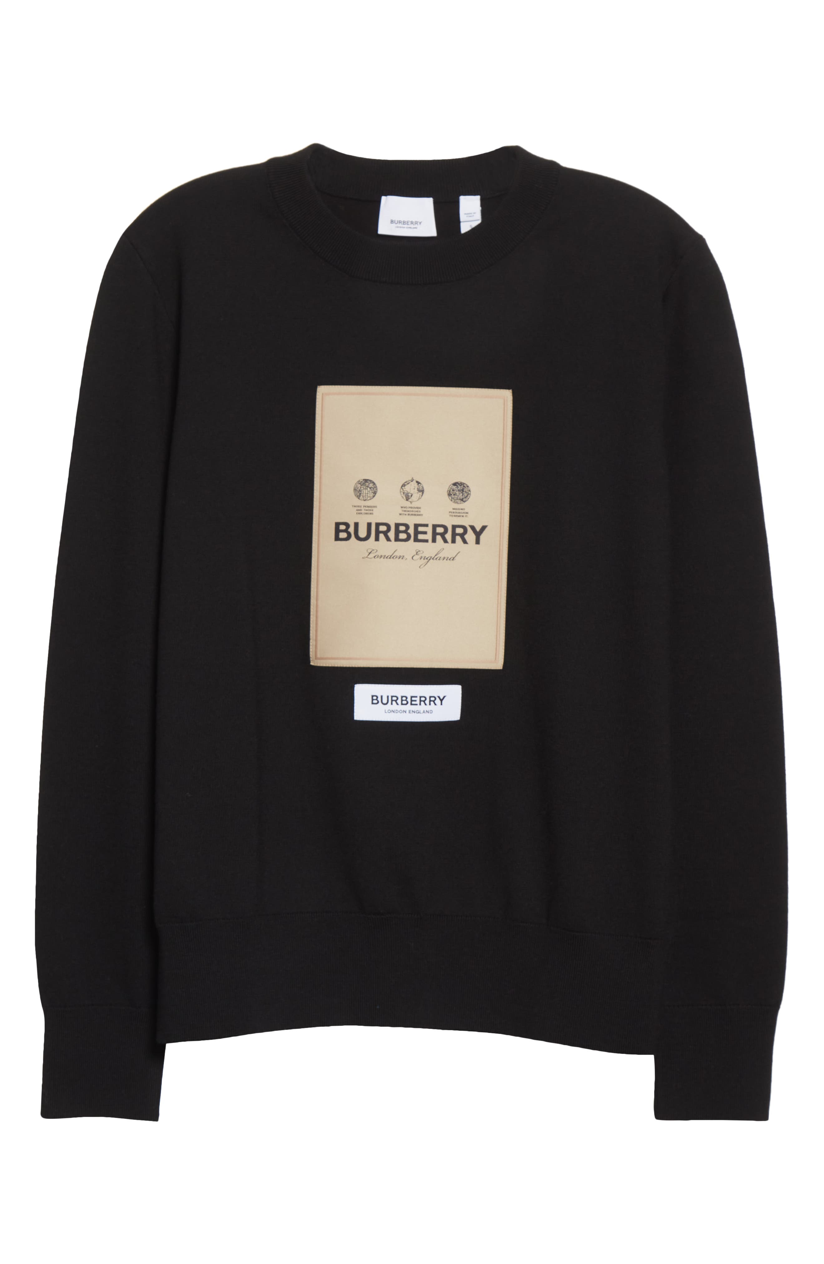 burberry black hoodie womens