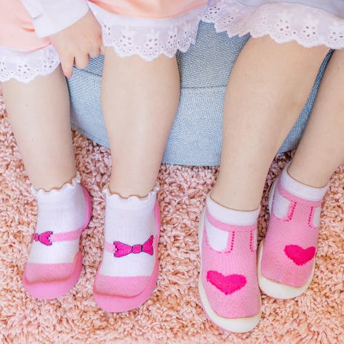 Shop Komuello Toddler Girl Sock Shoes In Pink