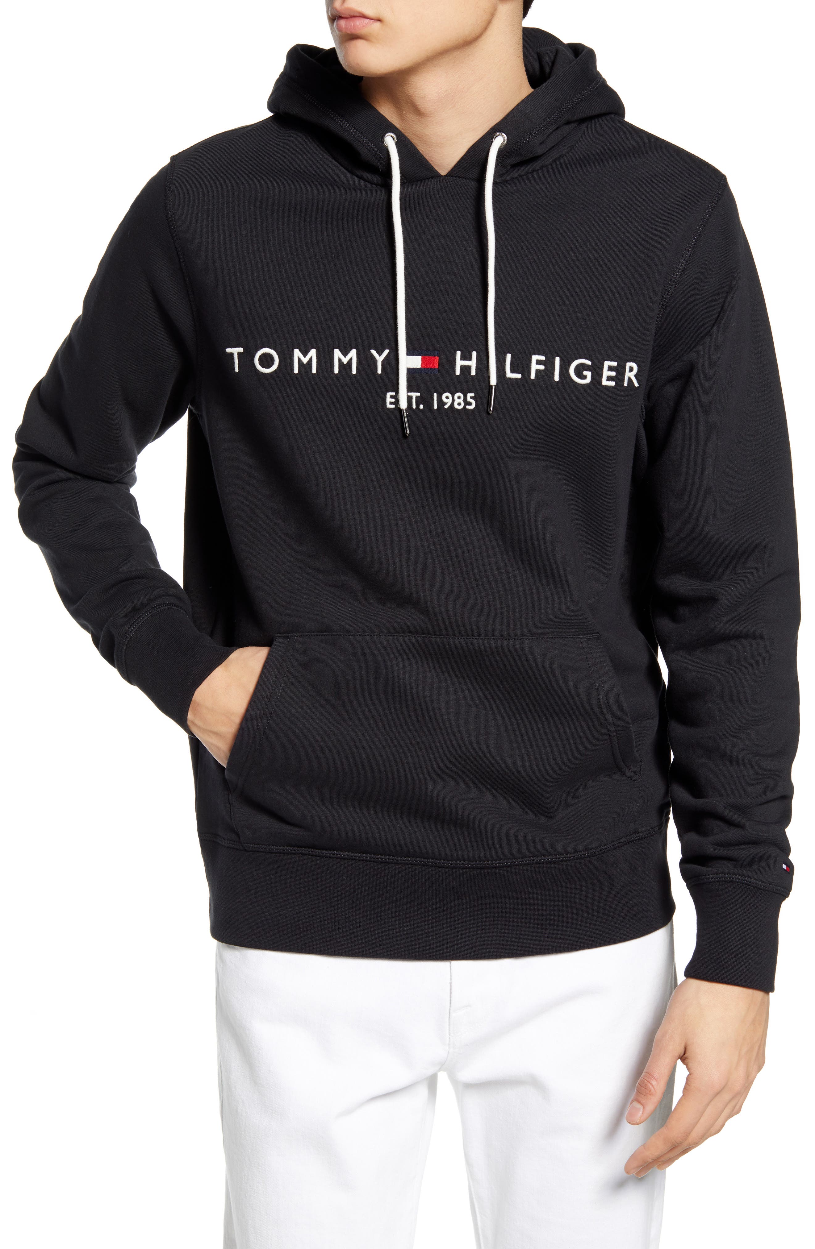 tommy jeans embroidered sweatshirt