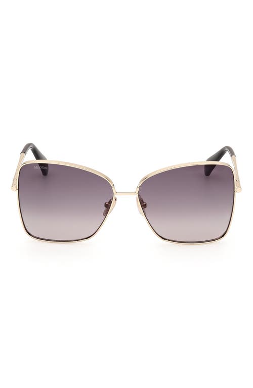 Max Mara Menton1 59mm Sunglasses In Gold/gradient Smoke