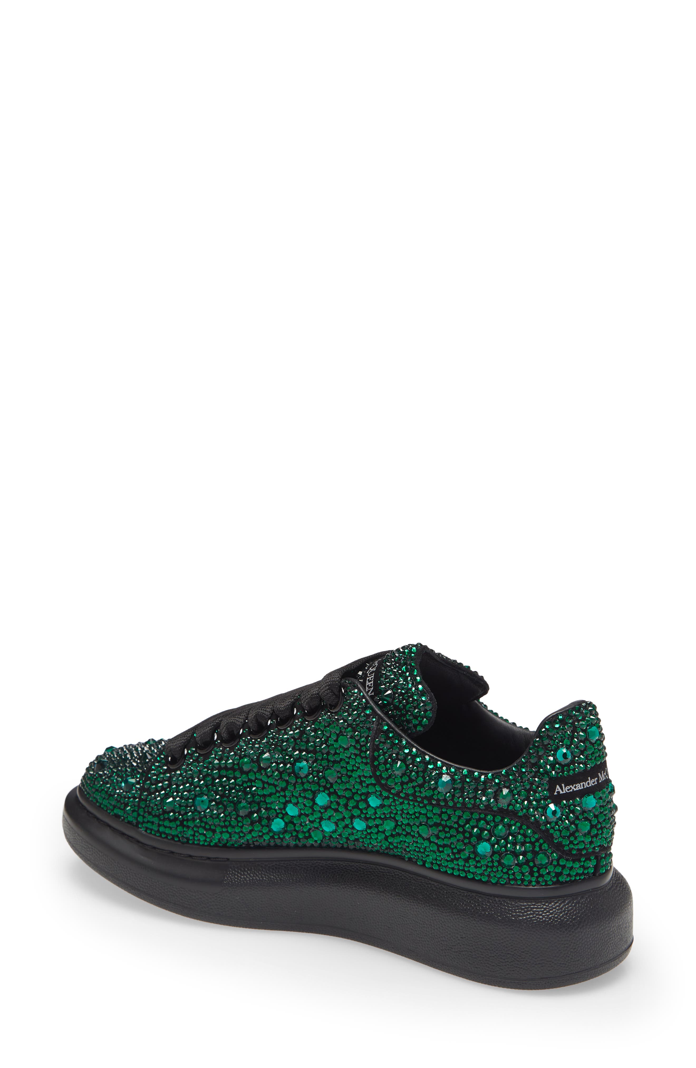 Alexander McQueen Oversized Crystal Embellished Platform Sneaker | Nordstrom