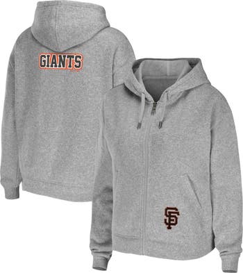 Women's Wear by Erin Andrews Heather Gray San Francisco Giants Full-Zip Hoodie Size: Extra Large