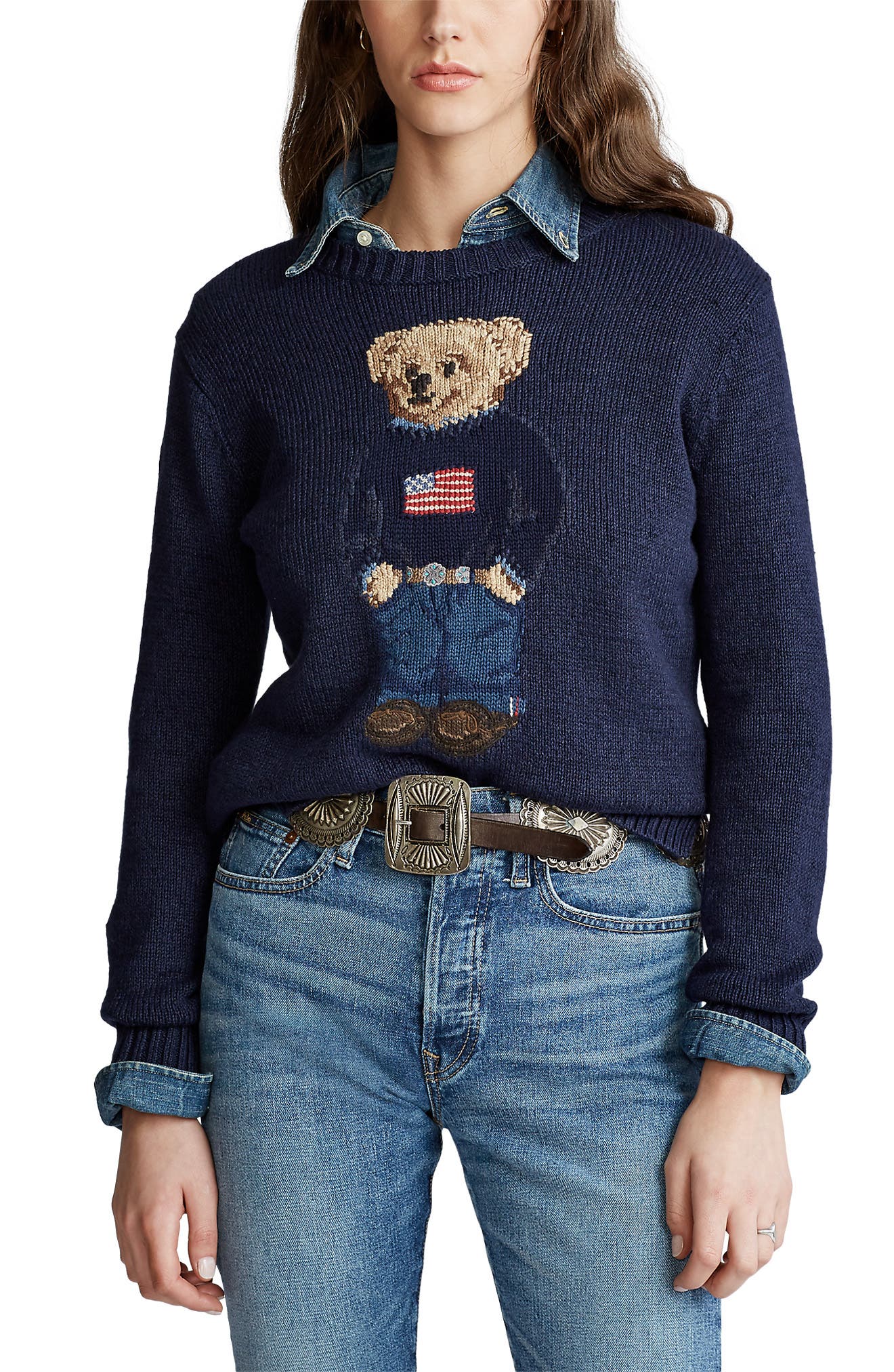 polo bear womens sweatshirt