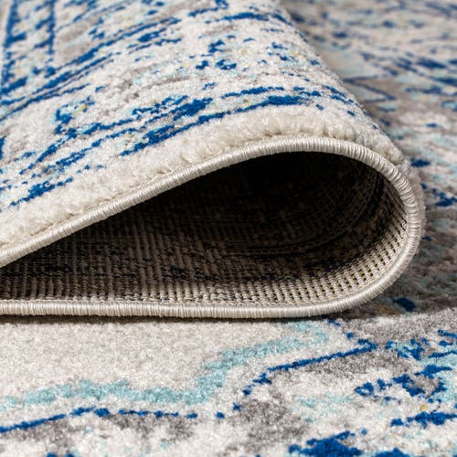 Jonathan Y Inigo Cottage Medallion Area Rug In Blue/gray