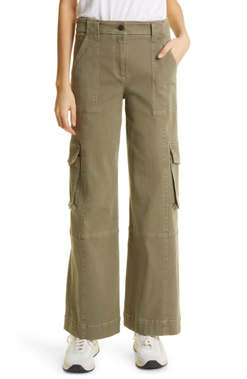 TWP Stretch Cotton Cargo Pants in Dark Olive at Nordstrom, Size 4