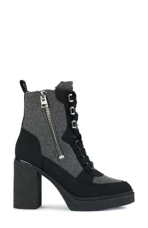 Dkny Toia Platform Bootie In Black/grey