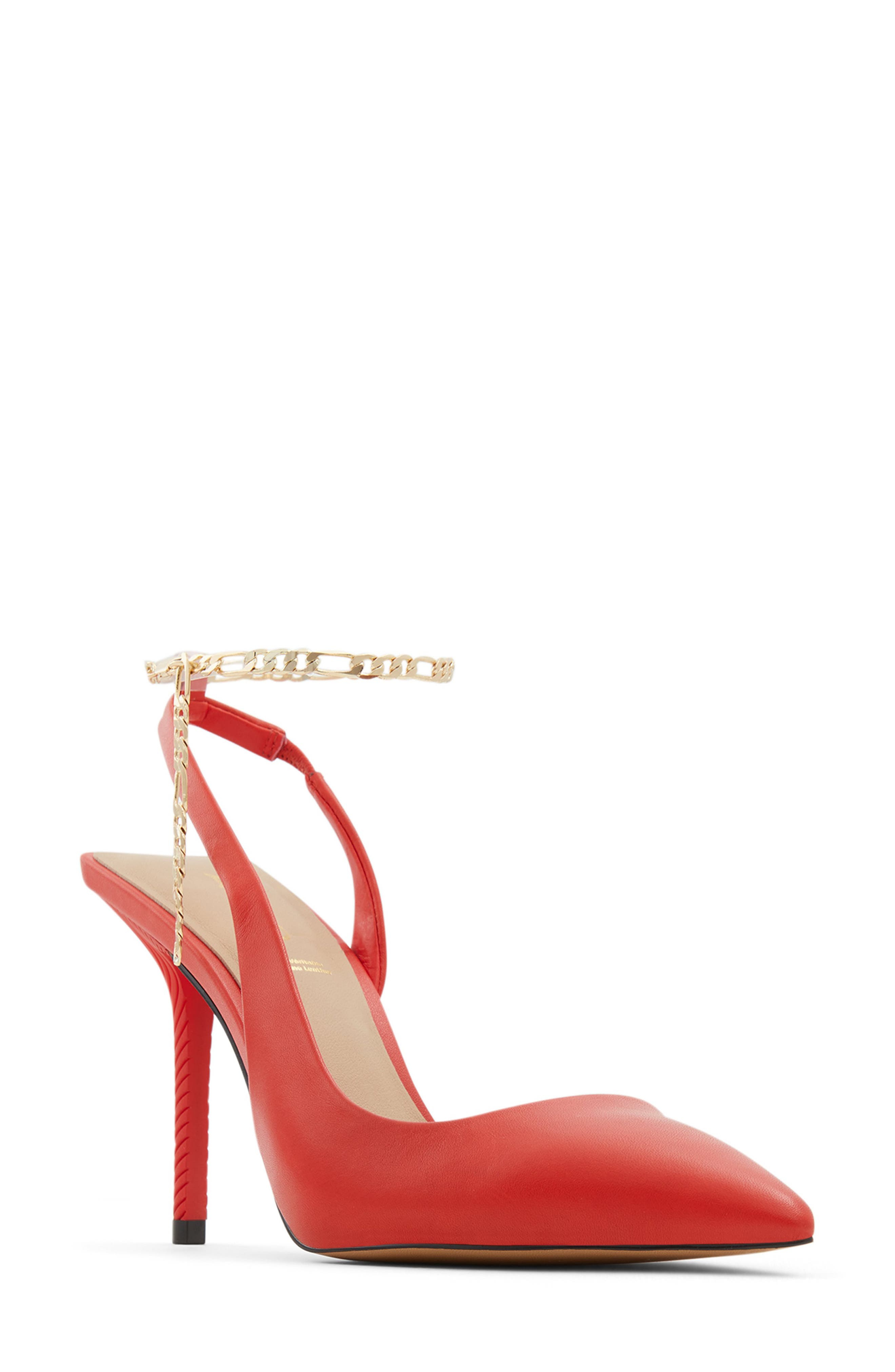 aldo heels red