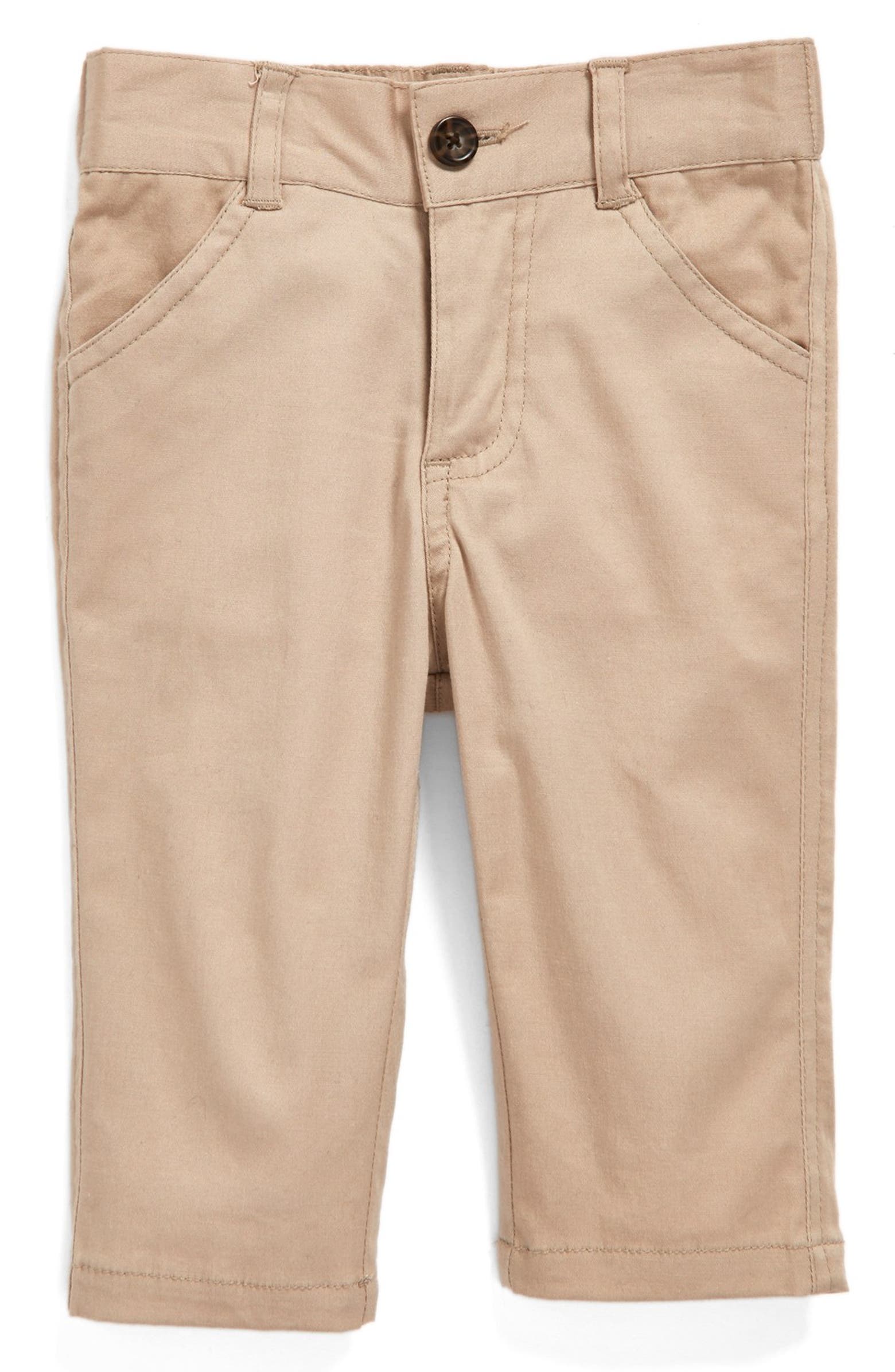 Andy & Evan Stretch Cotton Twill Pants (Baby Boys) | Nordstrom
