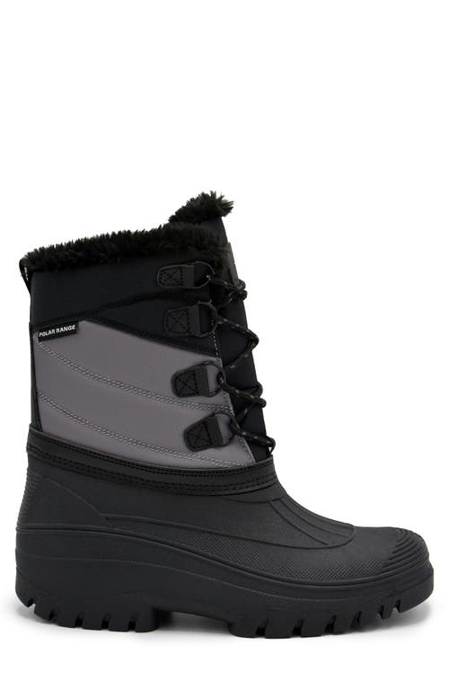 Polar Range Decker Faux Fur Lined Snow Boot In Grey