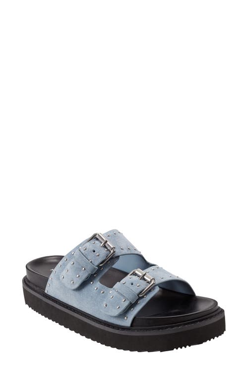 Marc Fisher Ltd Agusta Slide Sandal In Medium Blue