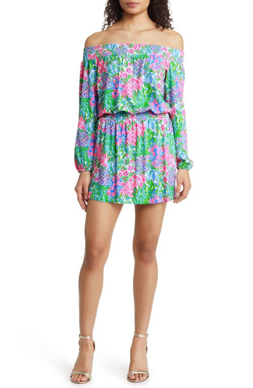 Lilly Pulitzer® Cyla Off the Shoulder Skort Romper in Multi A Cherry On Top