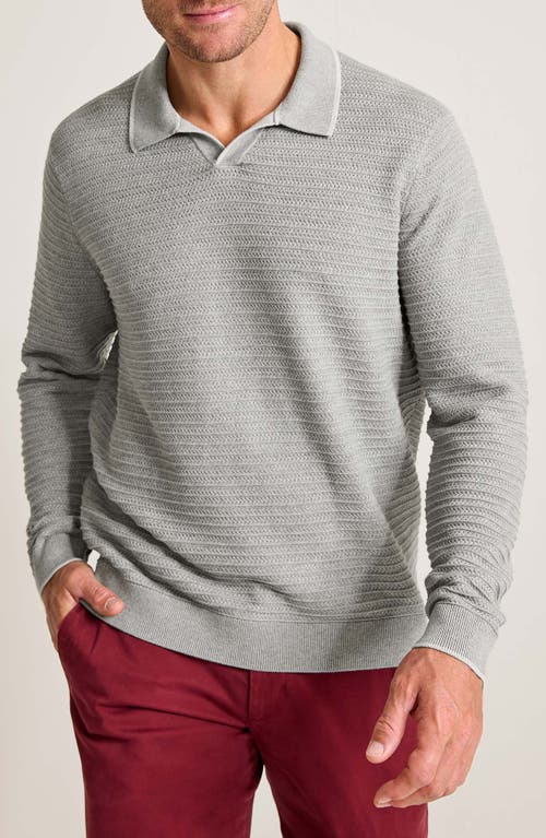 Shop Tommy Bahama Coolside Harbor Polo Sweater In Grey Heather