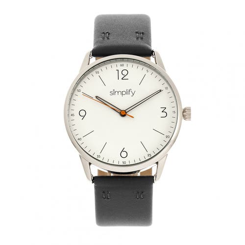 Simplify Unisex The 6300 Watch In Black/white