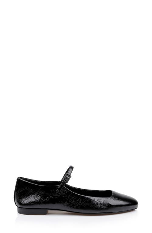 Shop L Agence L'agence Edelie Mary Jane Flat In Black Leather