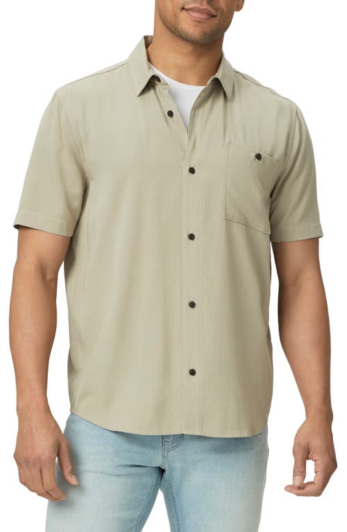 PAIGE Wilmer Short Sleeve Button-Up Shirt Seaboard at Nordstrom,