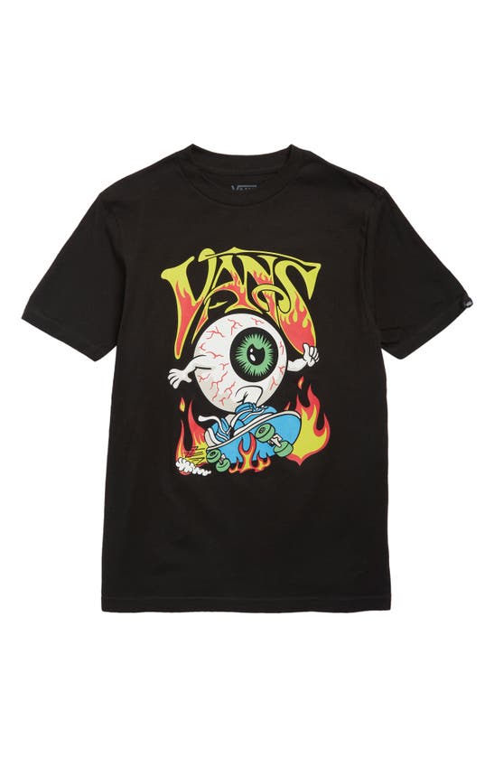 Shop Vans Kids' Eyeballie Graphic T-shirt In Black