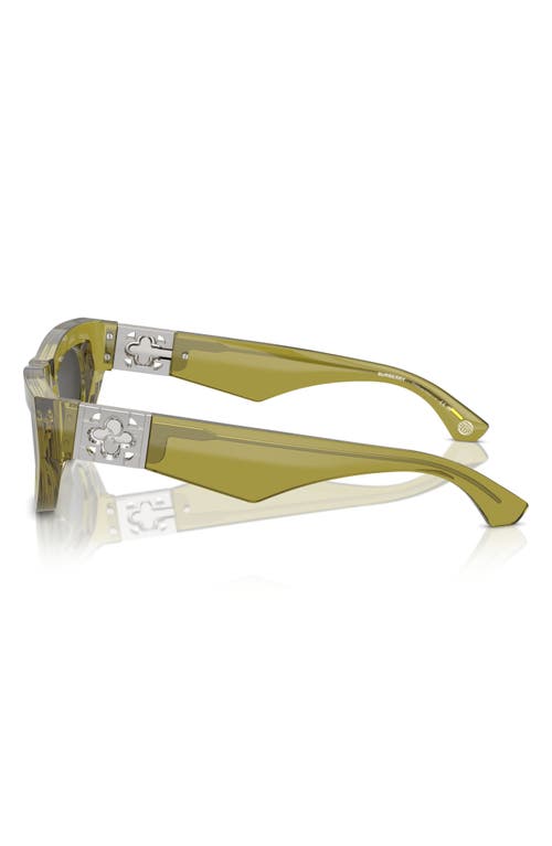 Shop Burberry 58mm Cat Eye Sunglasses In Green