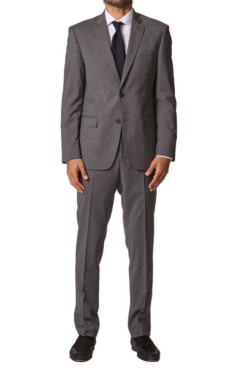 Sartorial Classic Fit Stretch Wool Suit in Mid Grey