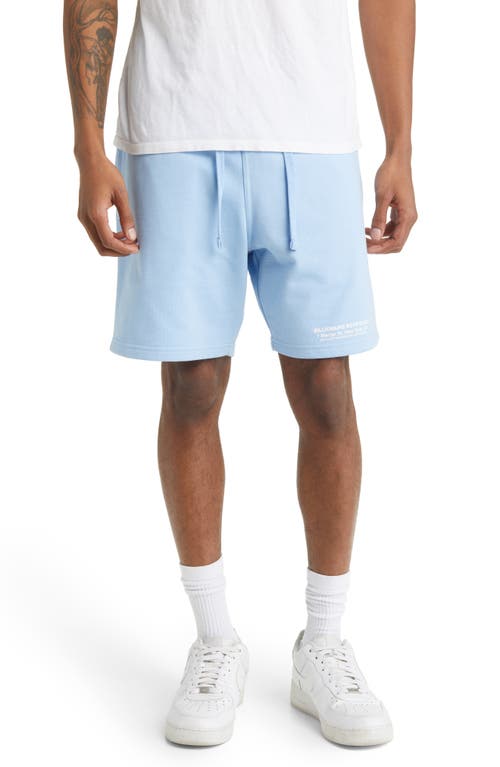 Billionaire Boys Club Space Station Cotton Blend Sweat Shorts in Placid Blu