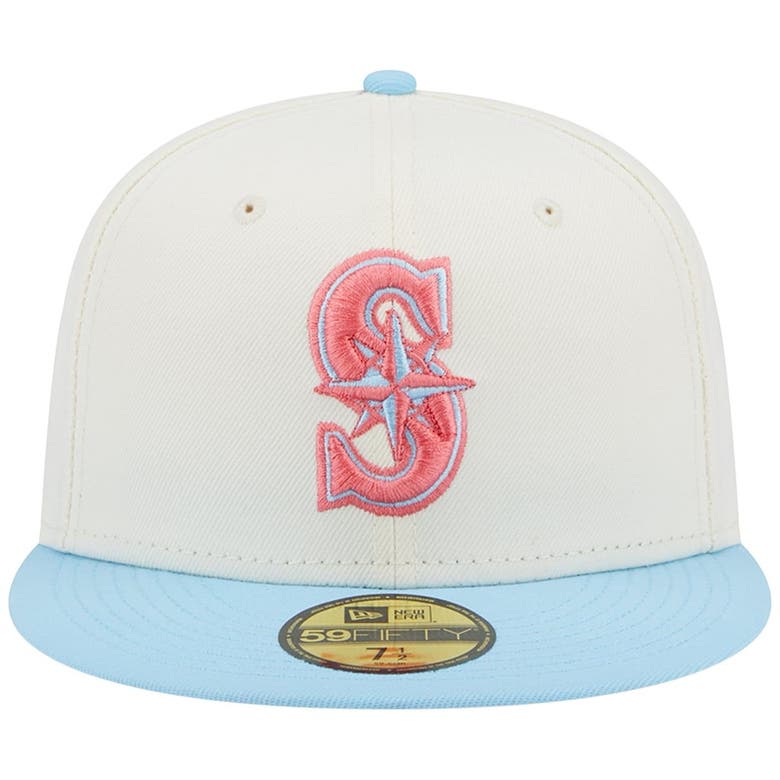 Men's New Era Light Blue Seattle Mariners 2023 Spring Color Basic 59FIFTY Fitted Hat