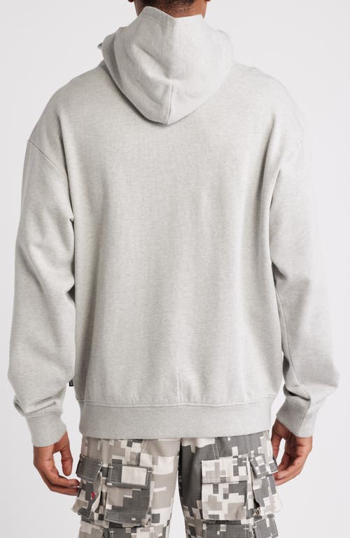 Shop Icecream Covert Cotton Graphic Hoodie In Heather Grey