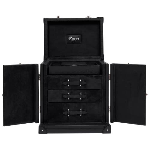 Shop Rapport London Tuxedo Watch, Jewellery And Accessory Trunk In Black