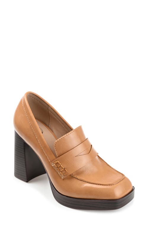 Shop Journee Collection Ezzey Pump In Tan