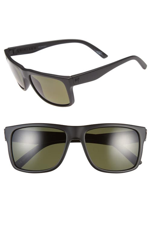 'Swimgarm' 57mm Polarized Sunglasses in Matte Black/Grey Polar