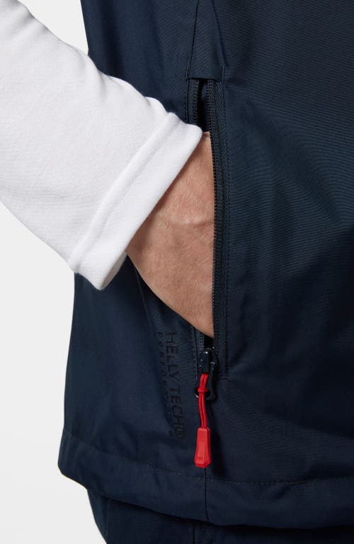 Shop Helly Hansen Crew 2.0 Waterproof Sailing Vest In Navy