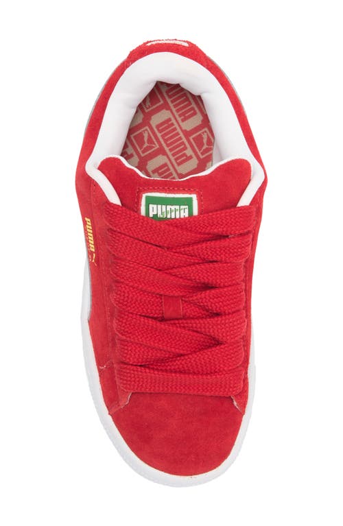 Shop Puma Kids' Suede Xl Sneaker In For All Time Red- White