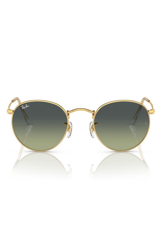 Ray Ban Ray-ban Icons 50mm Round Metal Sunglasses In Green
