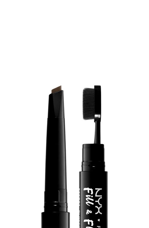 Nyx Professional Makeup Fill & Fluff Eyebrow Pomade Pencil In Ash Brown