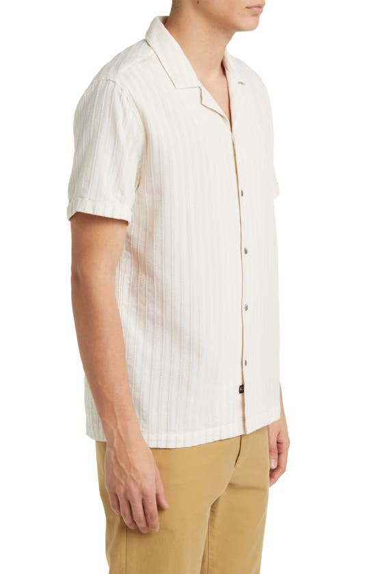 RAILS RAILS SINCLAIR TEXTURED STRIPE CAMP SHIRT 