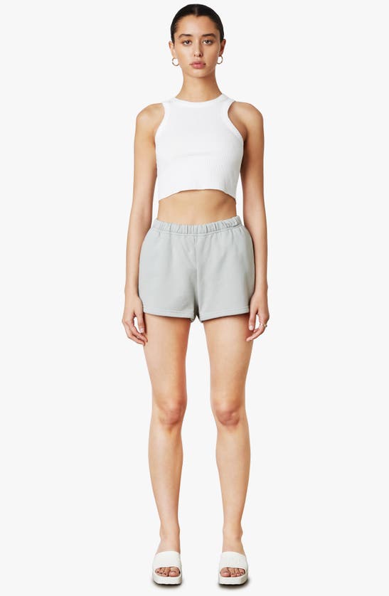 Shop Nia Essential Cotton Shorts In Mineral
