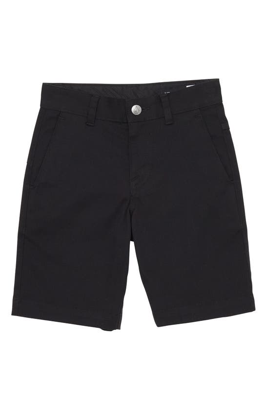 Volcom Kids' Cross Shred Static Shorts In Black