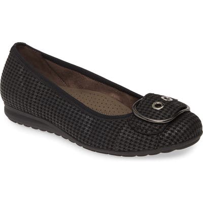 Gabor Ballerina Buckle Detail Flat, Grey